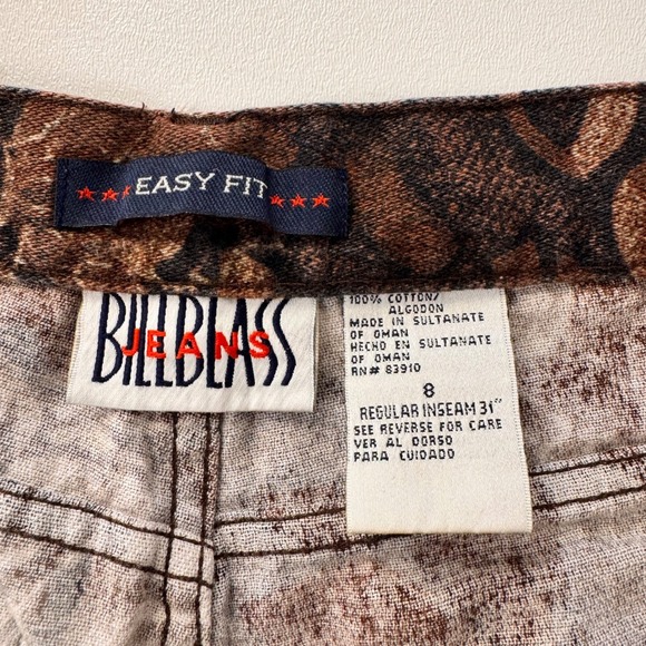 Bill Blass Tapestry Jeans Women's Size 8 Floral Rose Print High Waisted - Picture 11 of 13